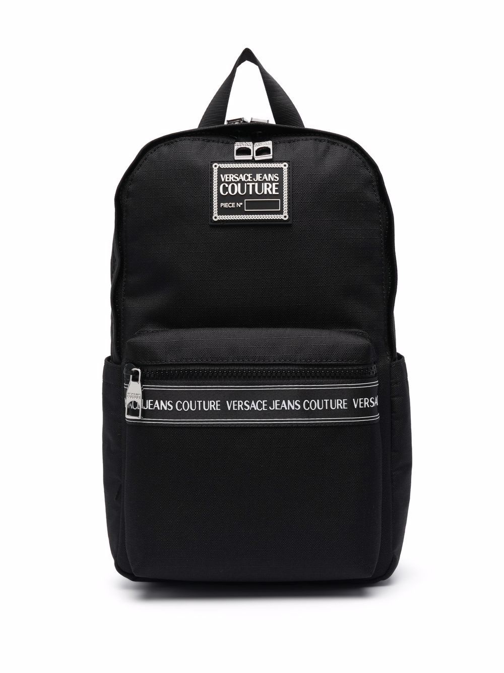 logo-patch zip-up backpack - 1