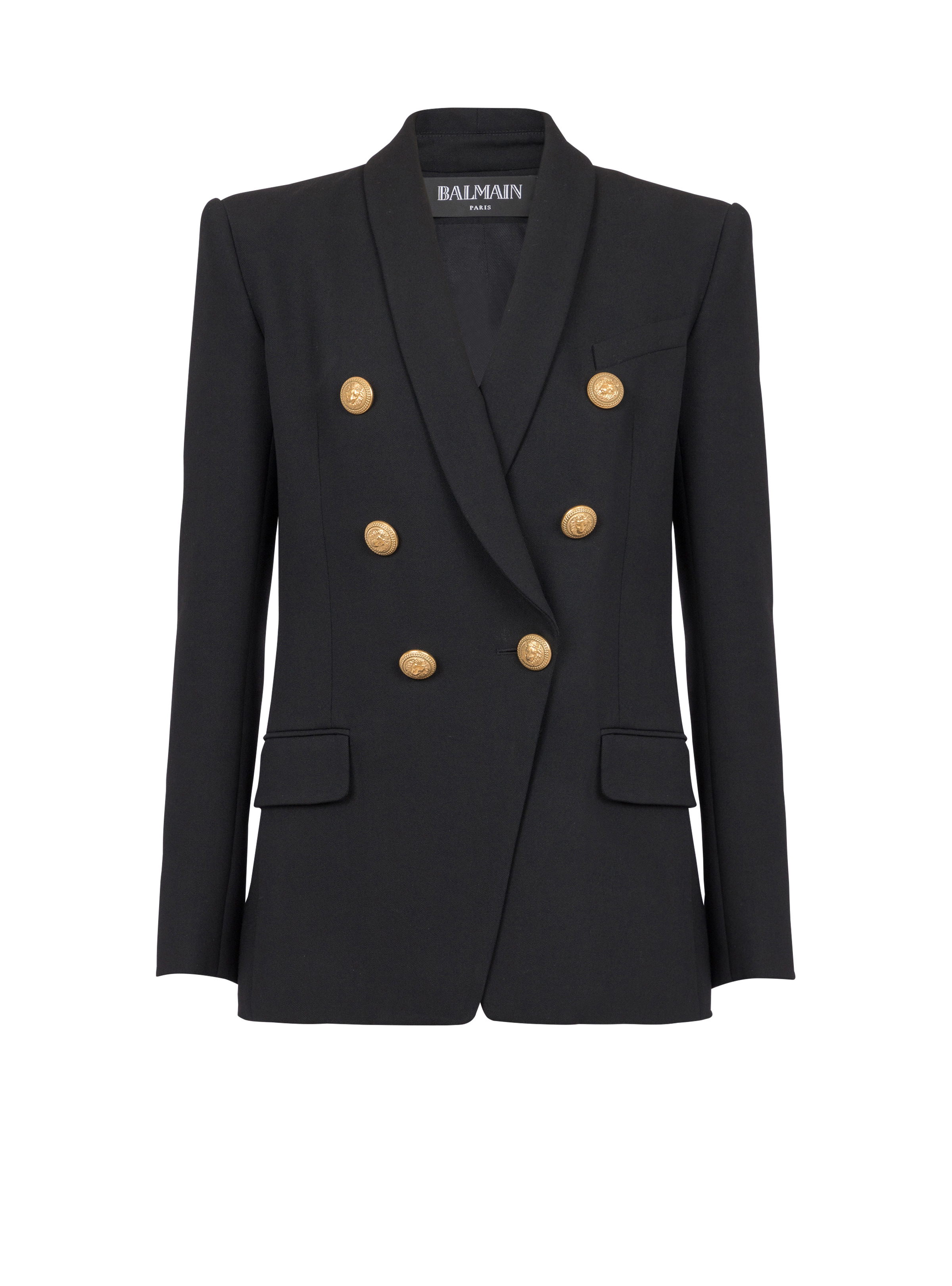 6-button wool jacket - 1