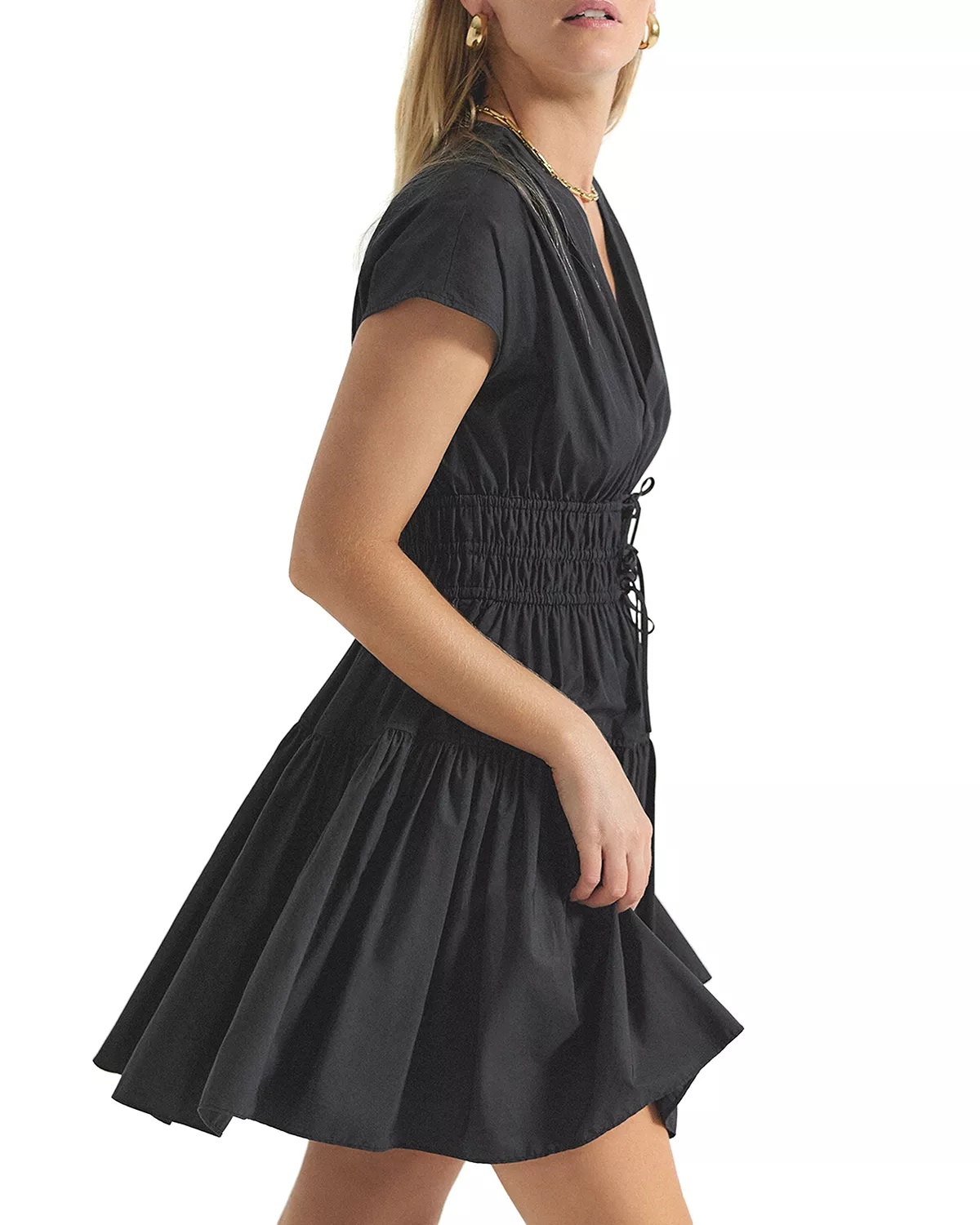 Tora V Neck Smocked Dress - 3