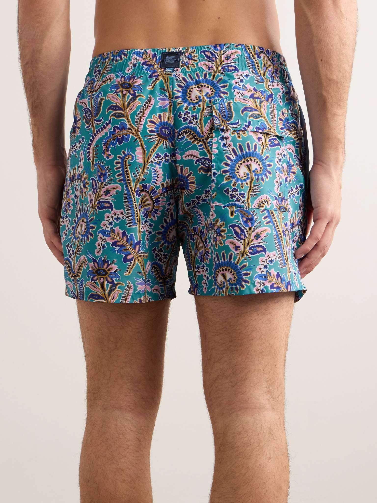 Straight-Leg Mid-Length Floral-Print Shell Swim Shorts - 3