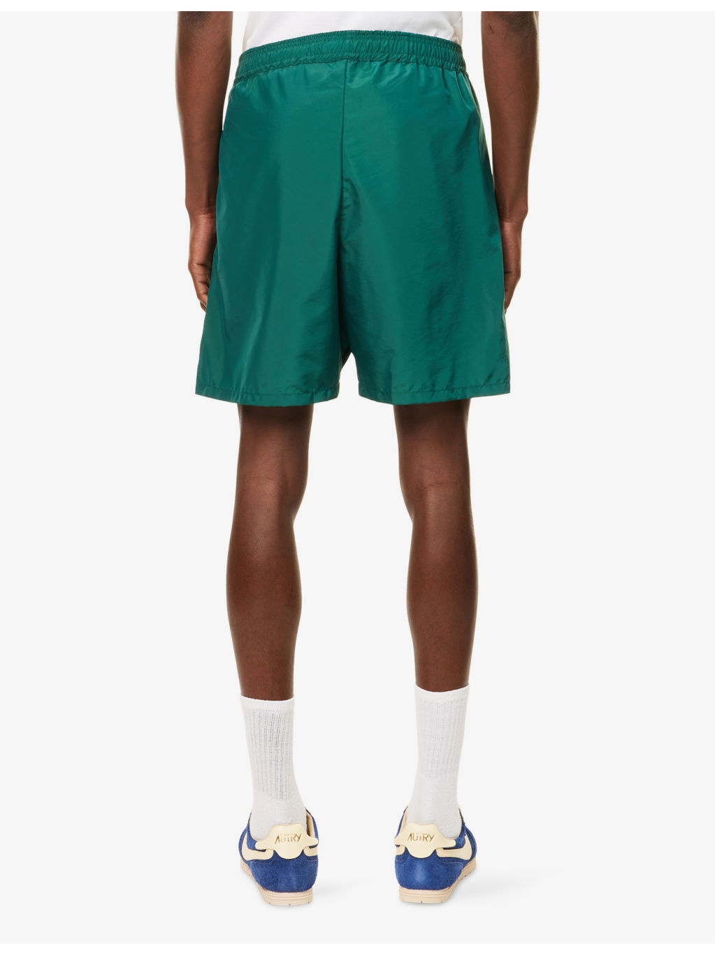 Embroidered-Logo Relaxed-Fit Shell Shorts - 4