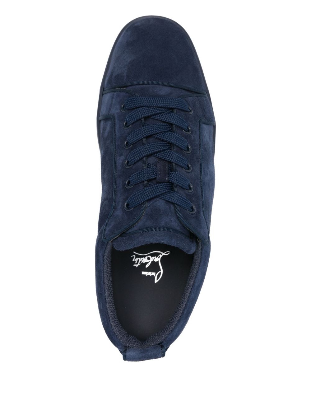 suede lace-up sneakers - 4