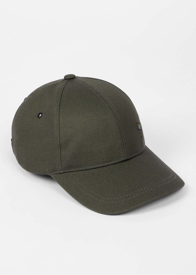 Paul Smith Dark Taupe 'Zebra' Baseball Cap outlook