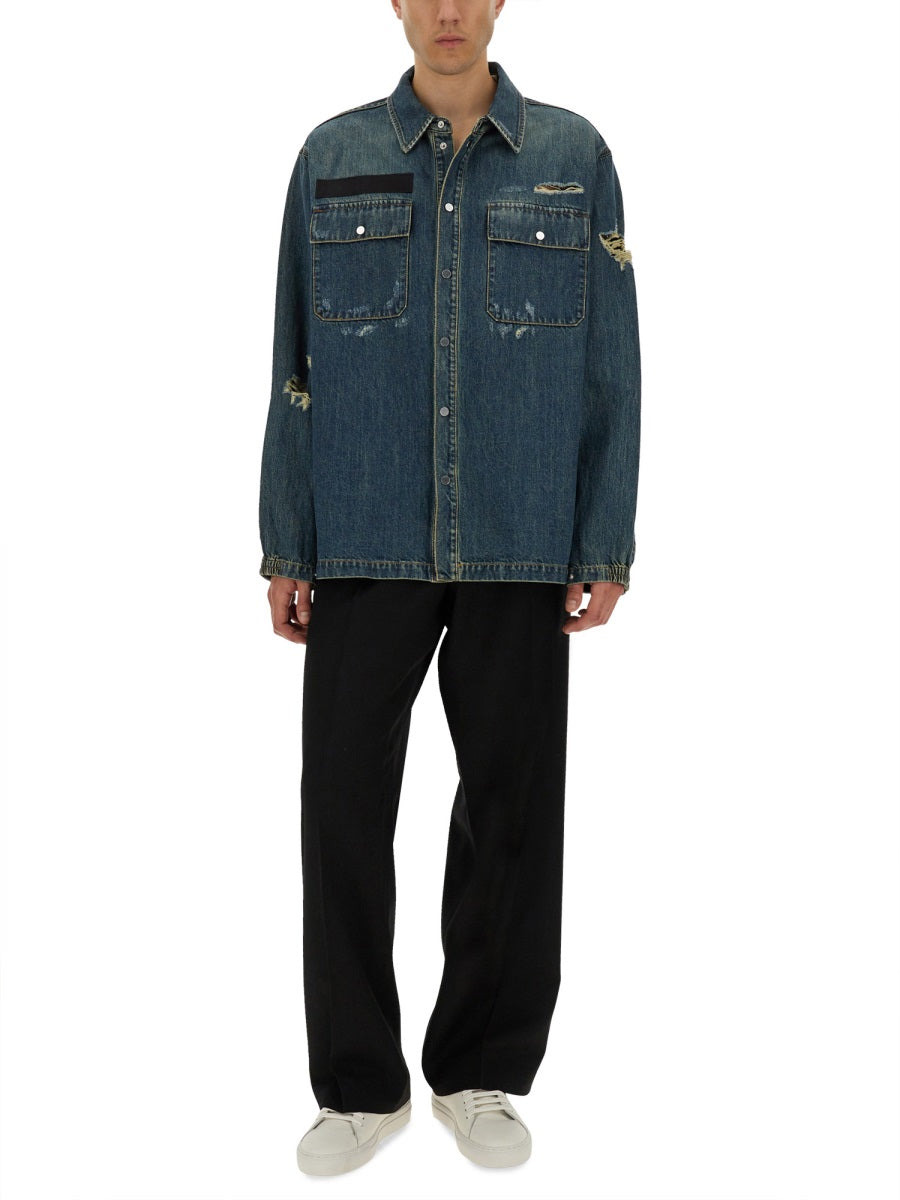 Denim Uniform Shirt - 2
