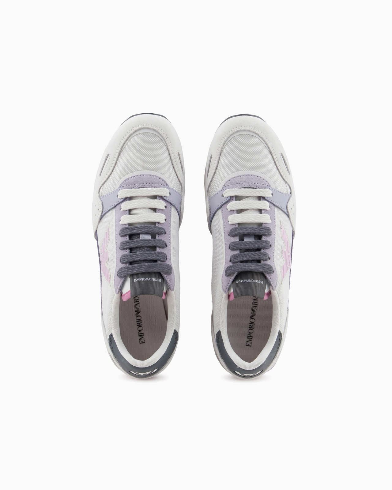 Mesh sneakers with suede details and eagle patch - 3