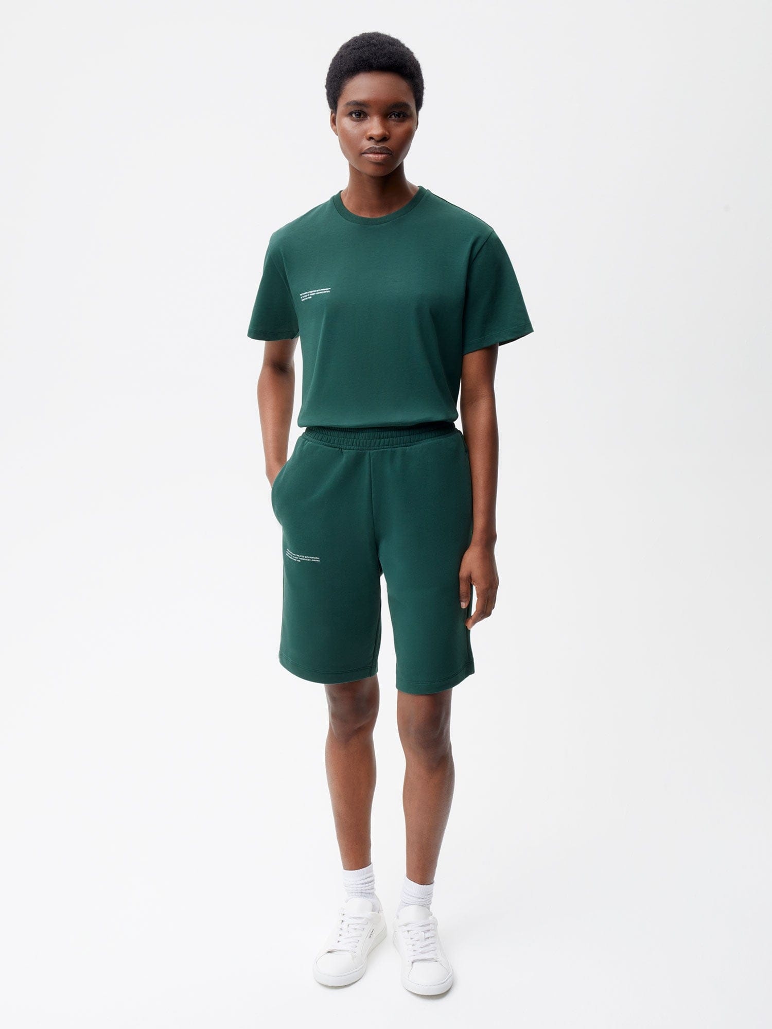 Womens 365 Midweight Long Shorts - Foliage-Green - 2