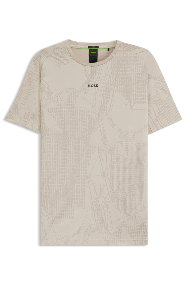ACTIVE JACQUARD-PATTERN T-SHIRT WITH MOISTURE MANAGEMENT 1