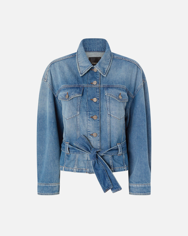 DENIM JACKET WITH BELT 1