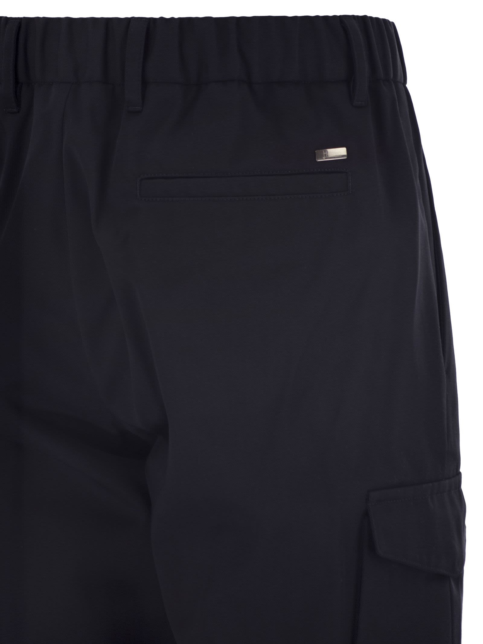 Herno Men Pure Cotton Resort Cargo Trousers - 4