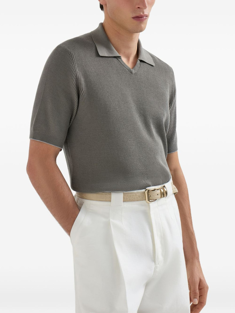 Brunello Cucinelli V-neck short-sleeve T-shirt outlook