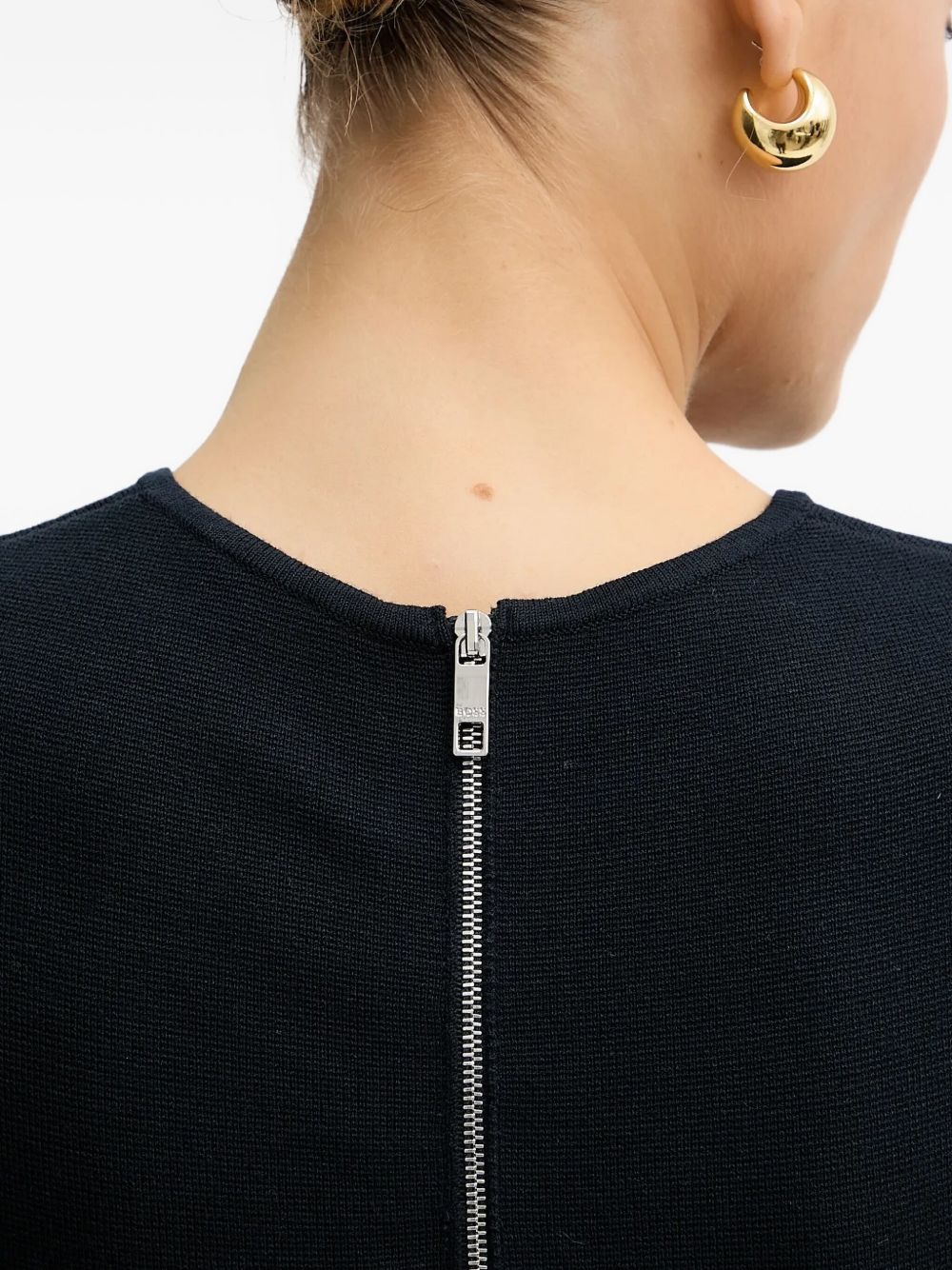 zip-fastening sleeveless blouse - 4