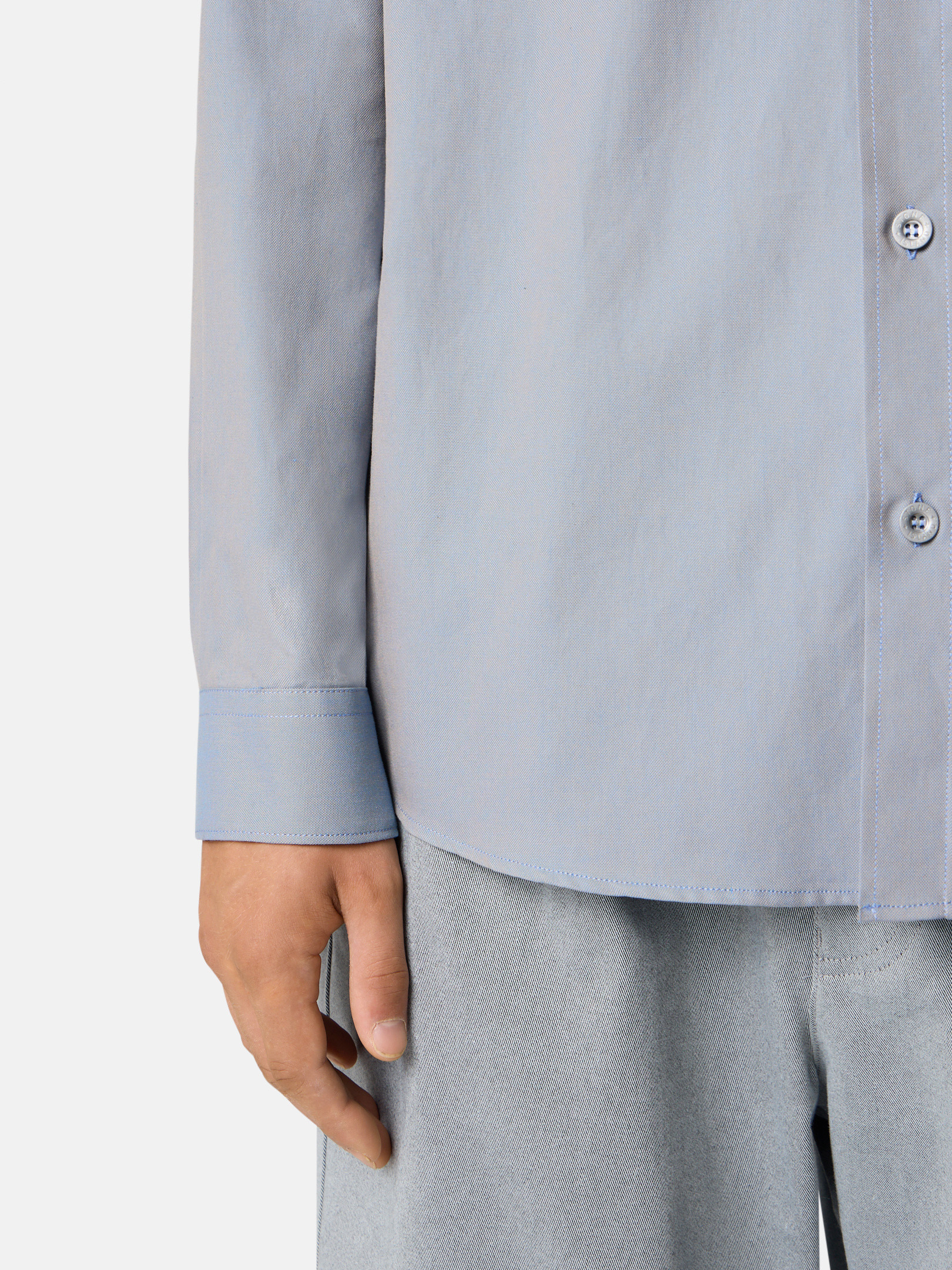 1100003 ORGANIC OXFORD COTTON_STONE ISLAND MARINA - 5
