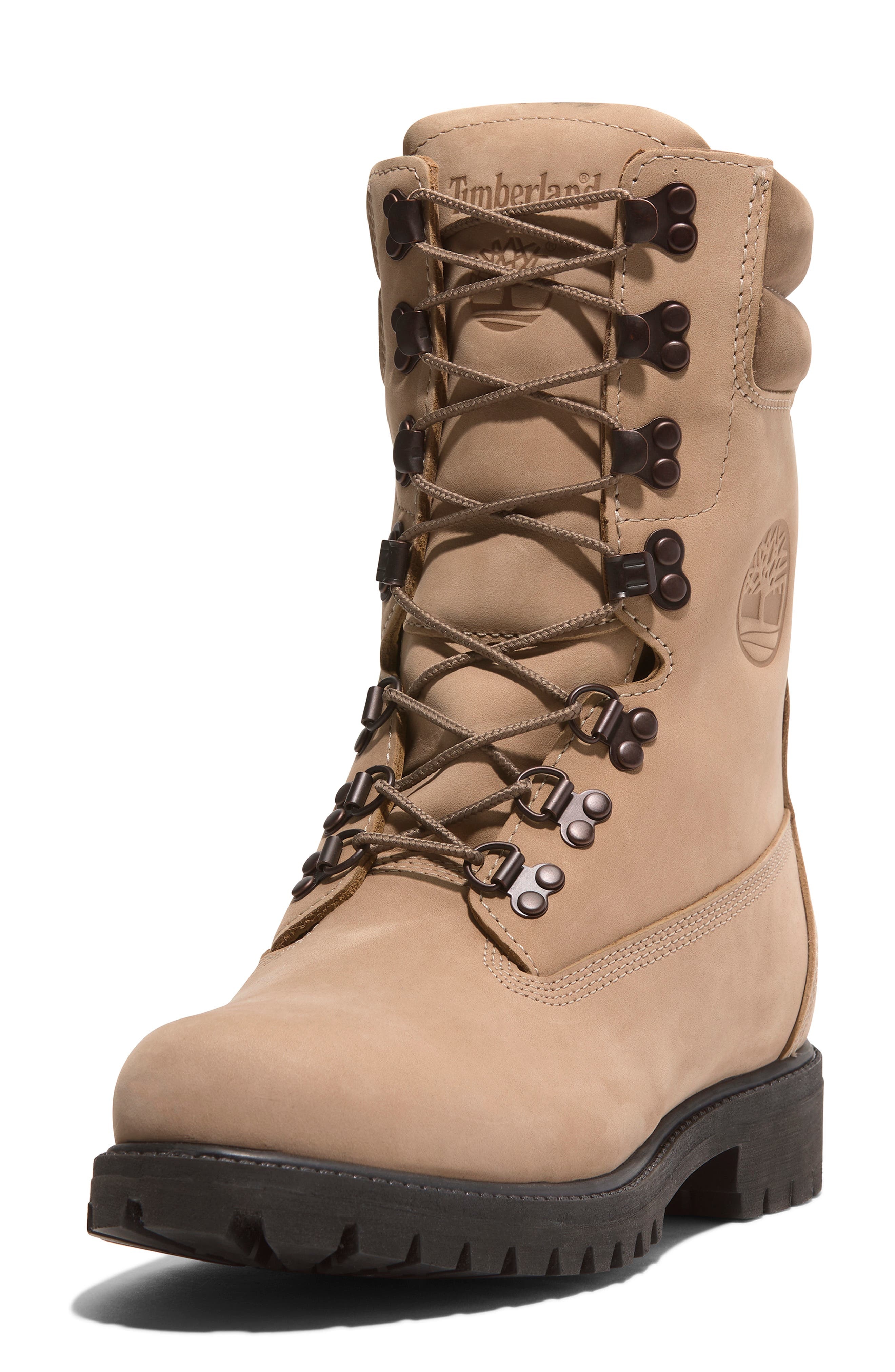 Timberland Premium Waterproof PrimaLoft® Insulated Super Boot in Medium Beige Nubuck at Nordstrom - 8