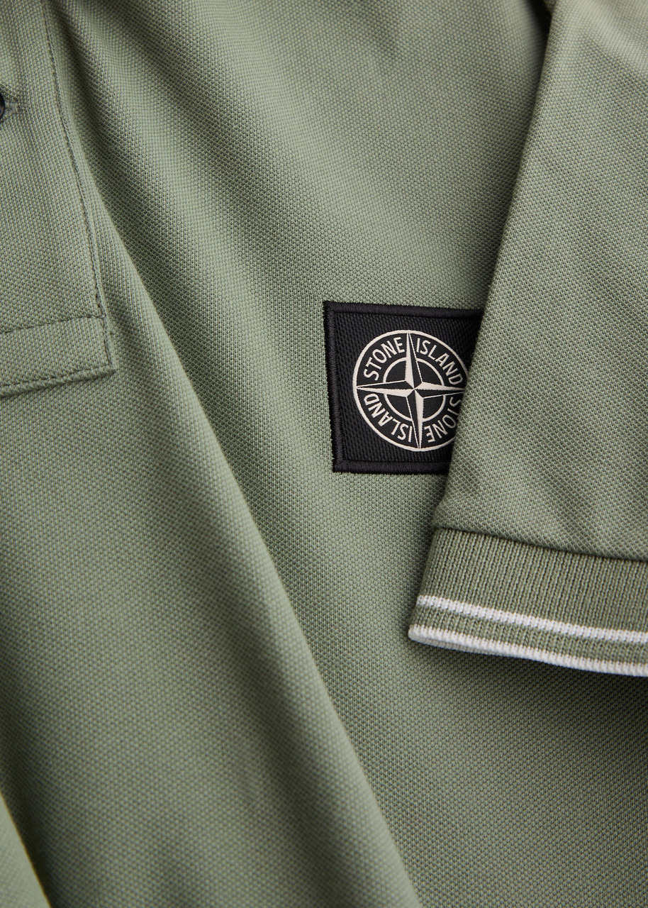 Stone Island Piqué Cotton Polo Shirt - 5