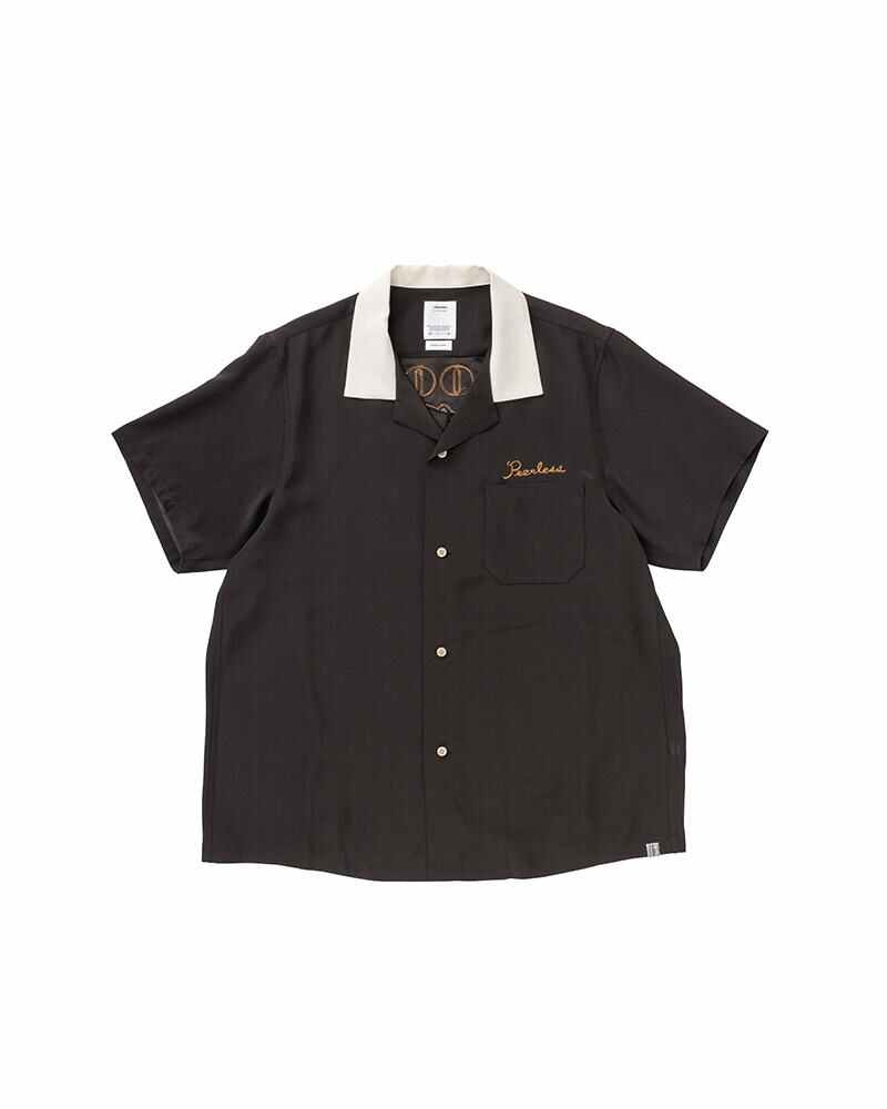 visvim HACKING SHIRT S/S (SILK) BLACK | REVERSIBLE