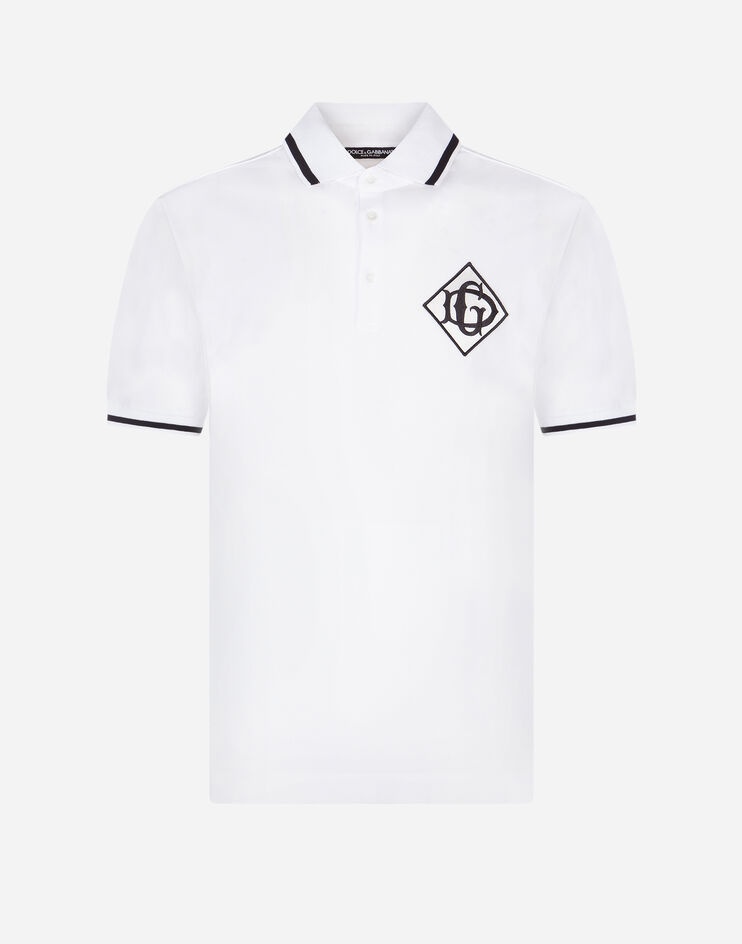 Cotton polo-shirt with DG logo - 3