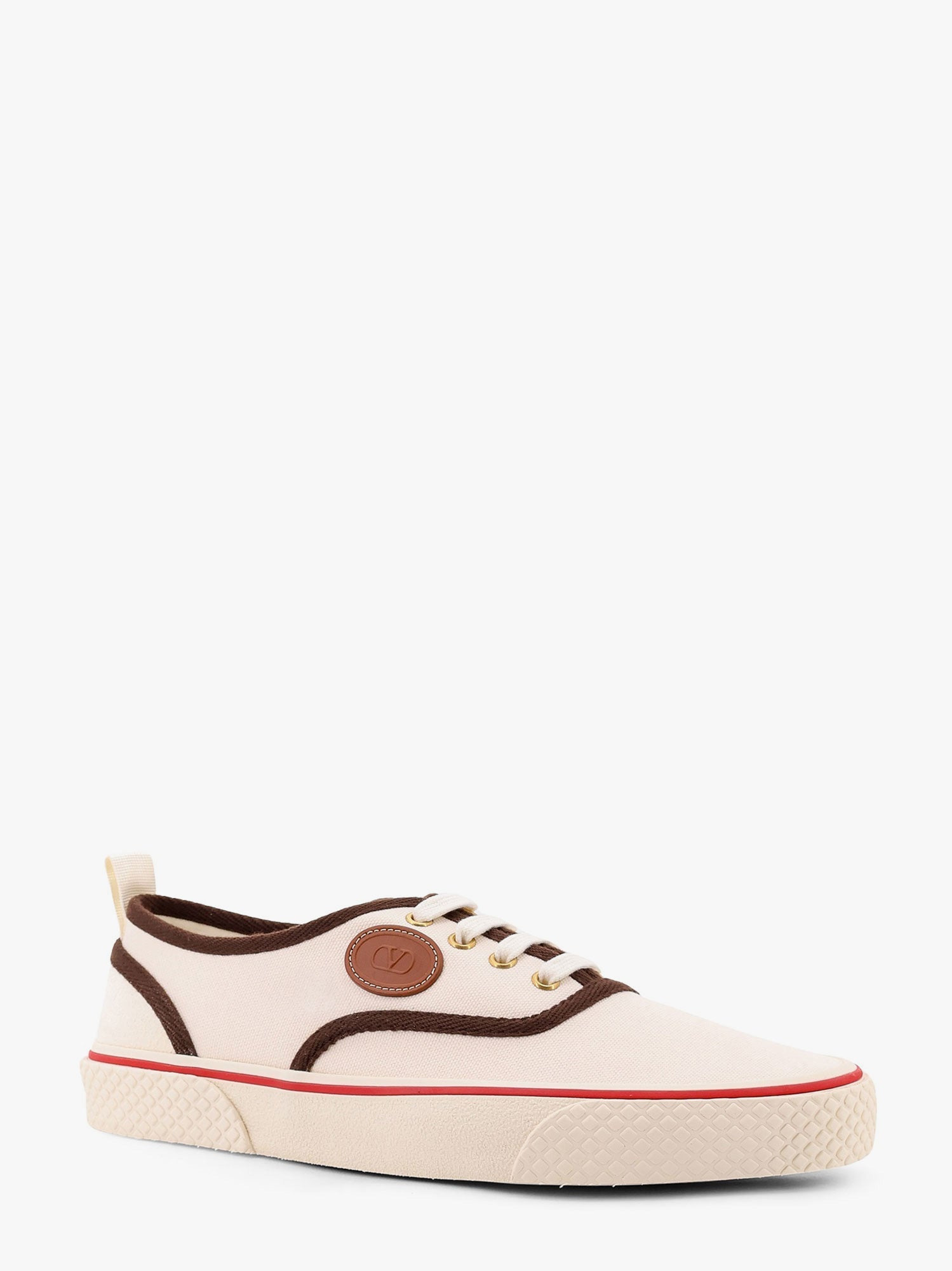 Valentino Garavani Nojoke Canvas Sneakers With Contrasting Profiles - 3