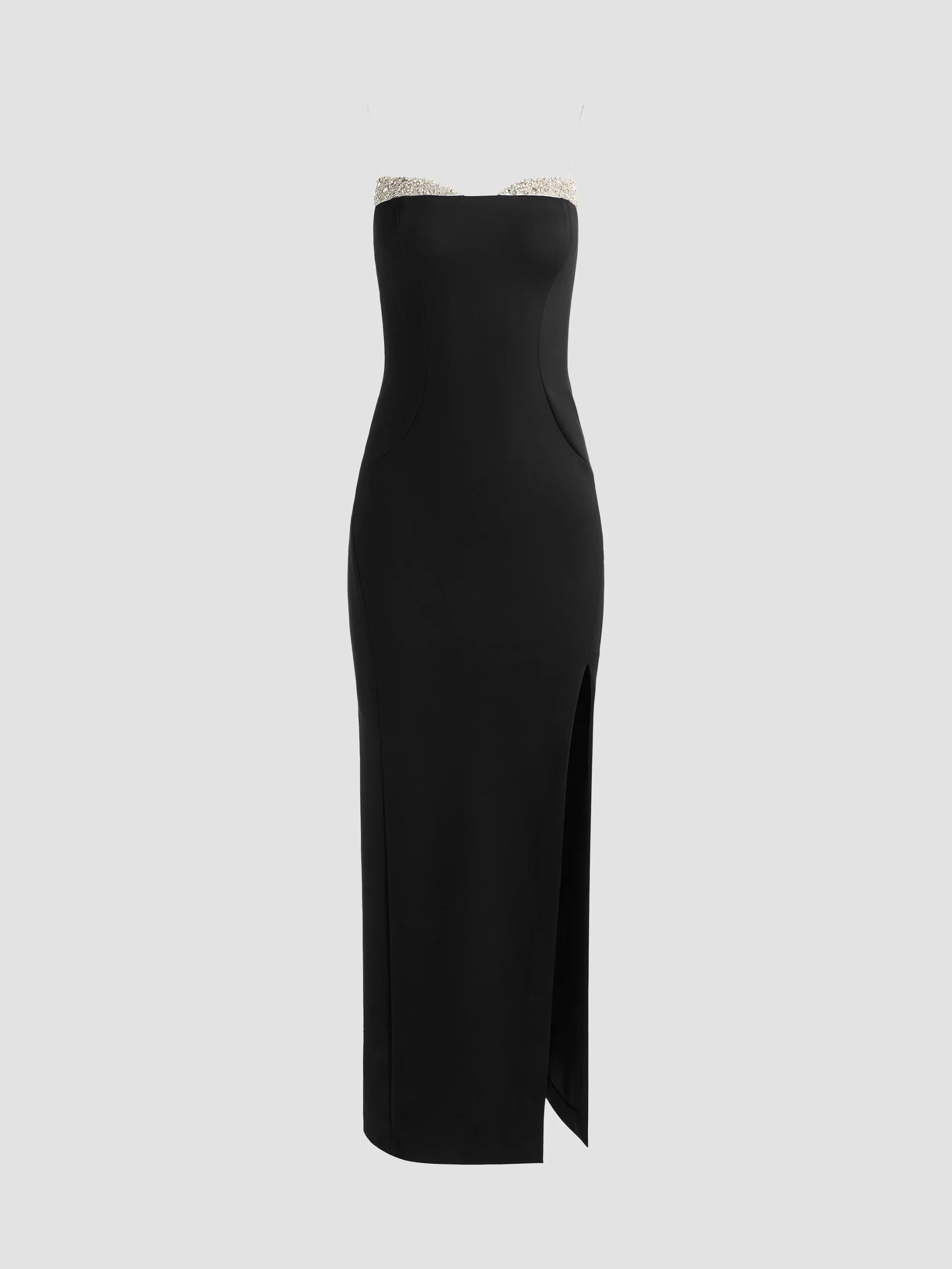 Women's Hallie Embellished Peekaboo Maxi Dress - Black Off White - 1