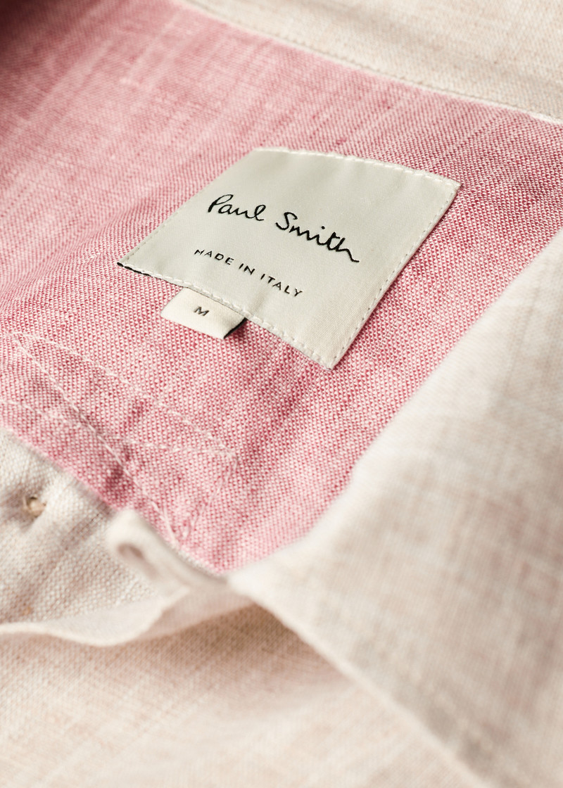 Oatmeal Linen Oversized Pop-Over Shirt 5