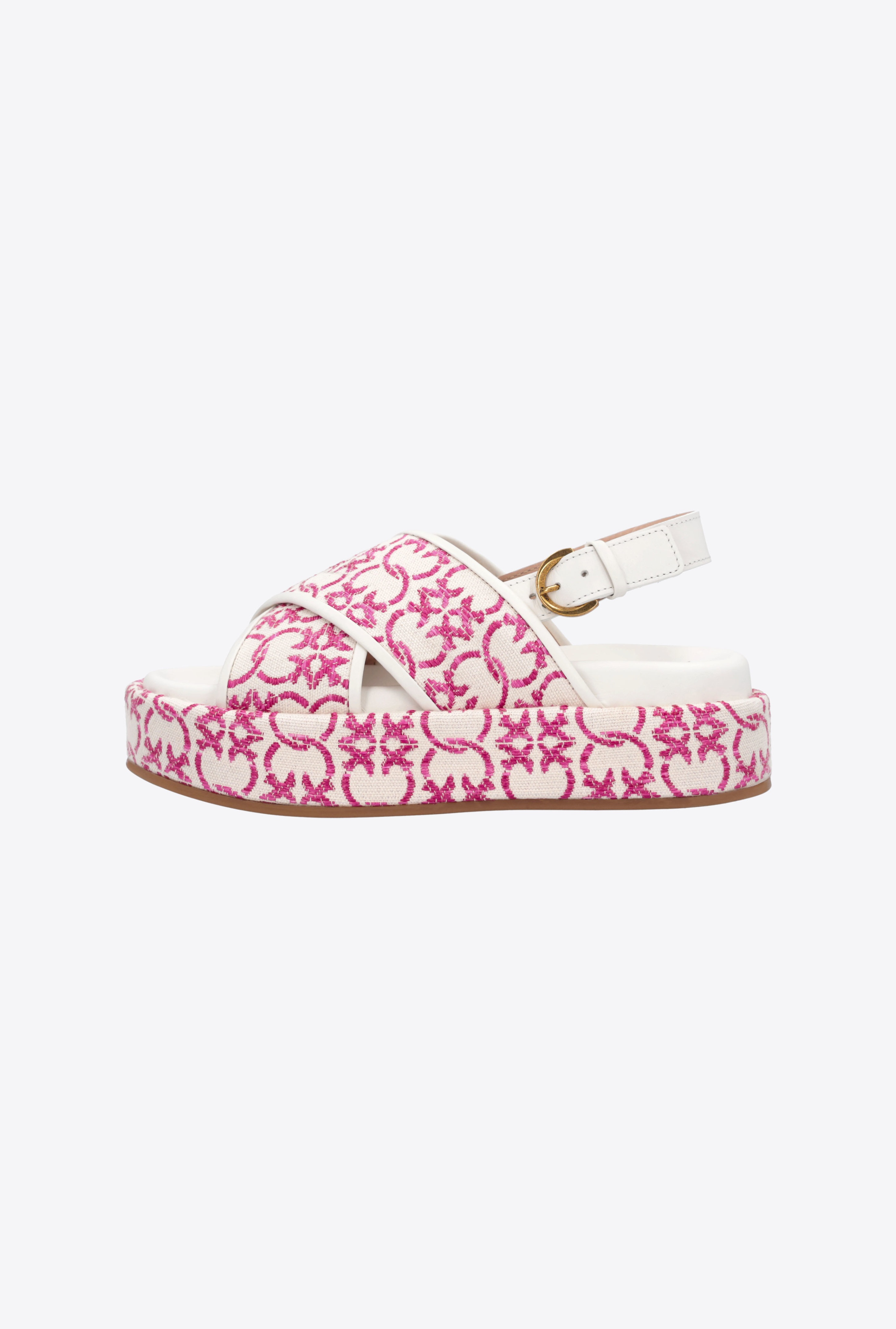 MONOGRAM PLATFORM SANDALS - 5