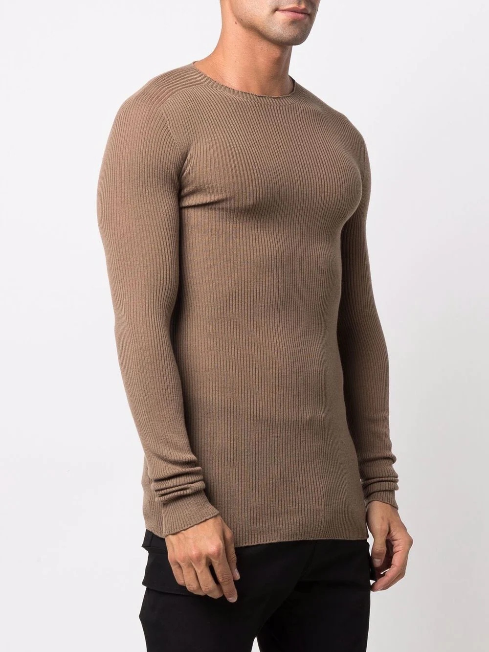 crew neck virgin wool sweater - 3