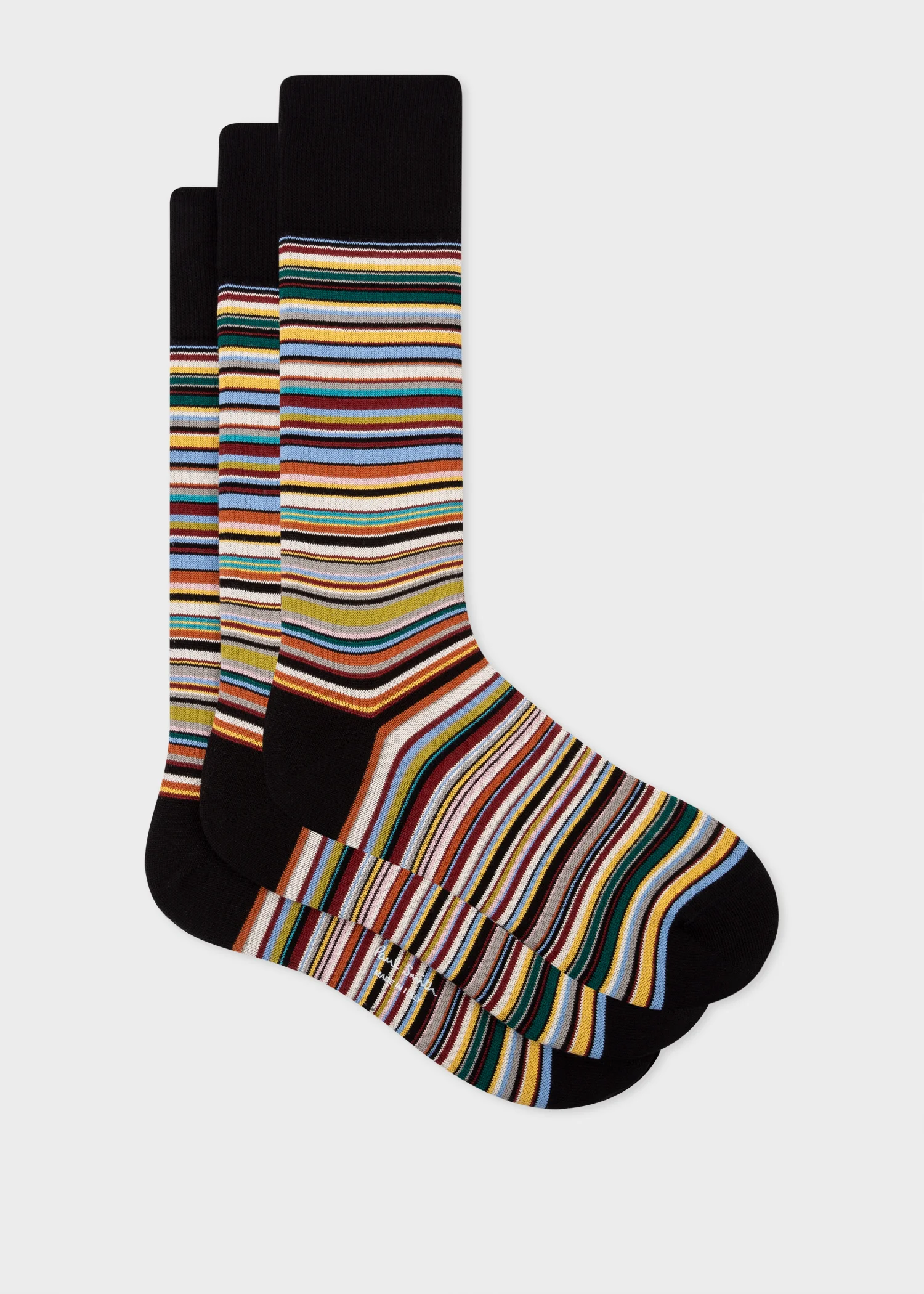 'Signature Stripe' Socks Three Pack - 1