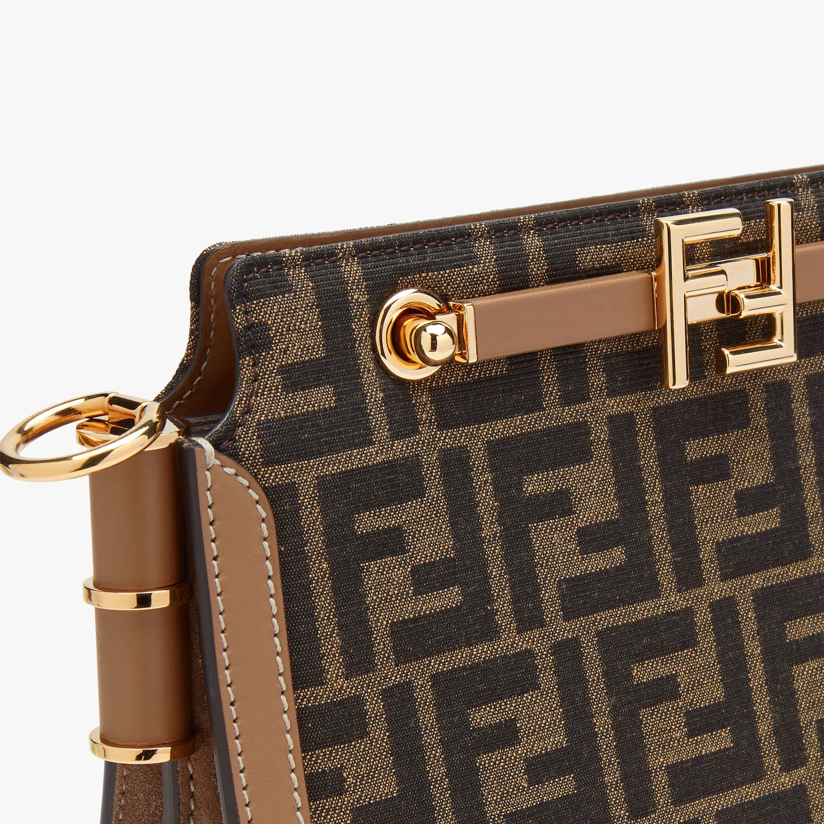 Brown FF fabric bag - 5