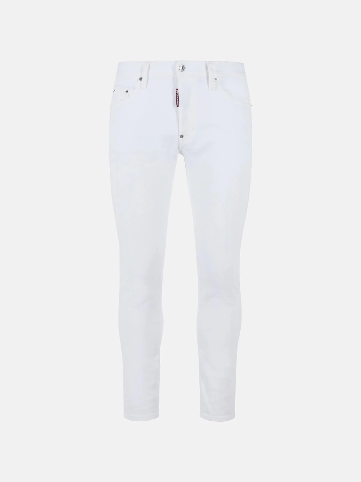 WHITE COTTON JEANS - 1