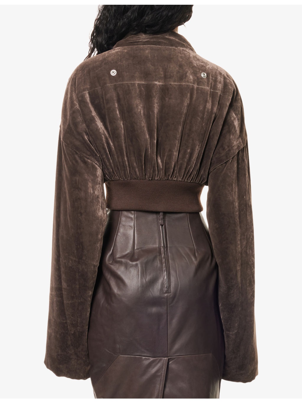 Hollywood Cropped Silk-Blend Jacket - 4