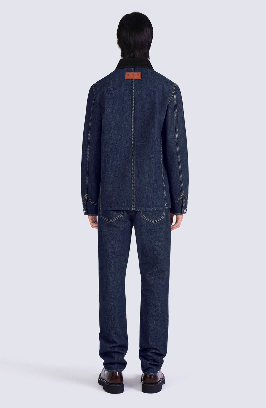 ネコ好き'KENZO POPPY' デニム ワークウエア ジャケット KENZO 'KENZO Poppy' workwear denim jacket | REVERSIBLE