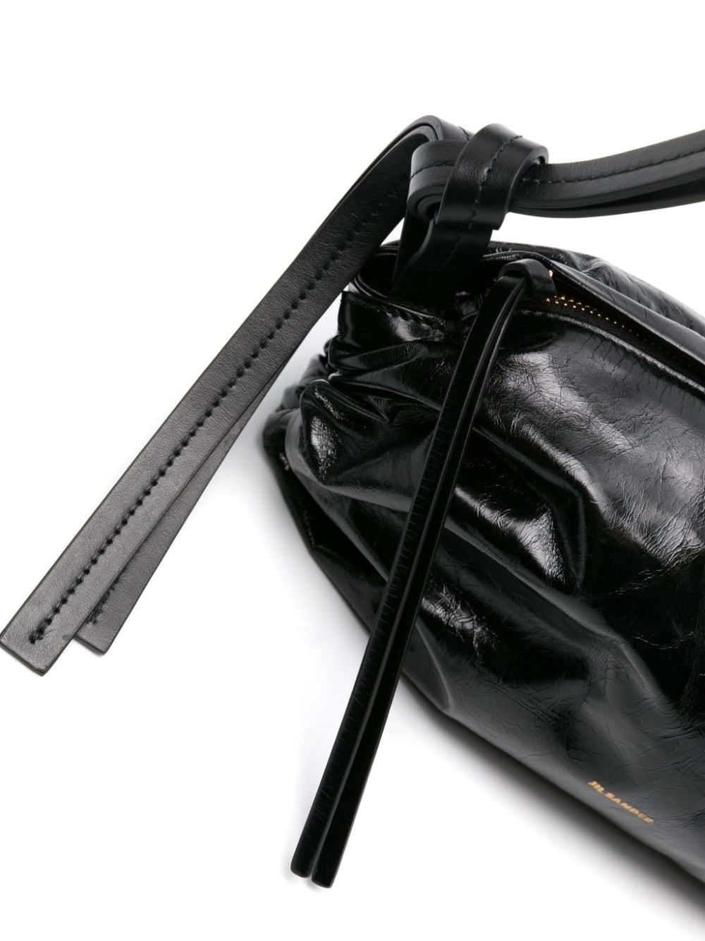 small logo-foil-print leather bag - 4