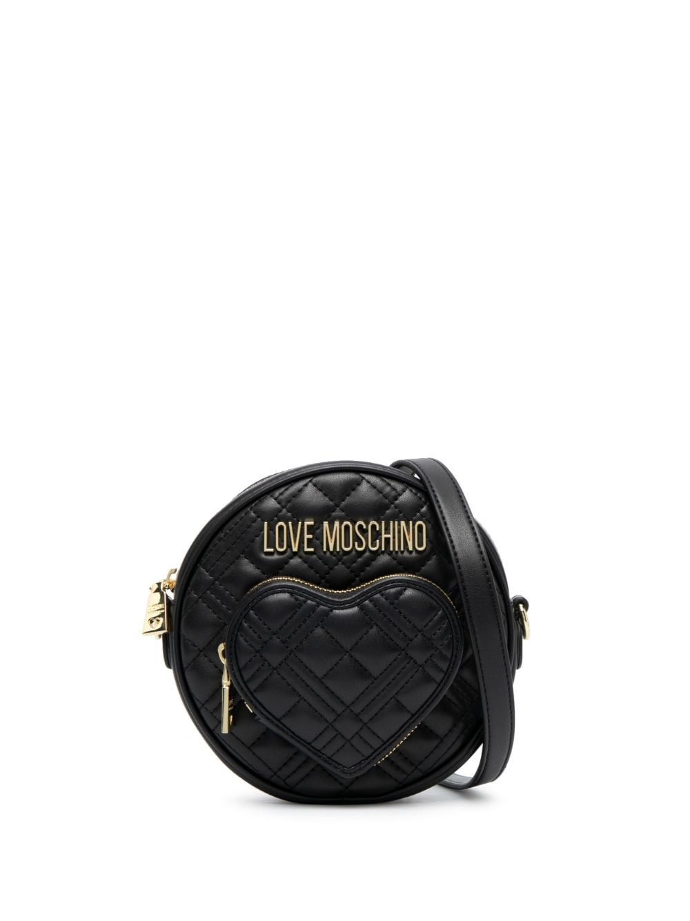 quilted round-shape mini cross-body bag - 1