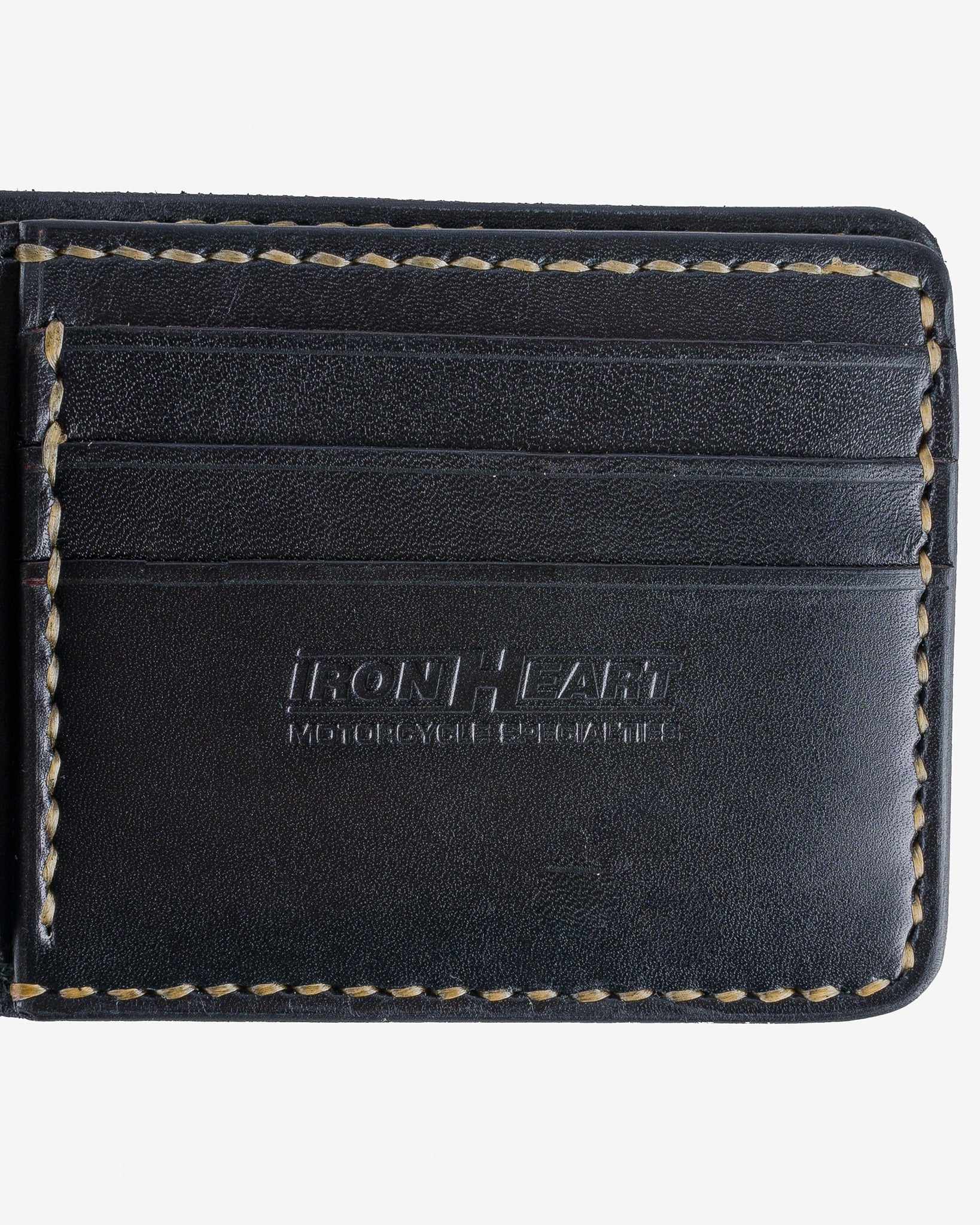 IHG-035-BLK Calf Folding Wallet - Black - 7