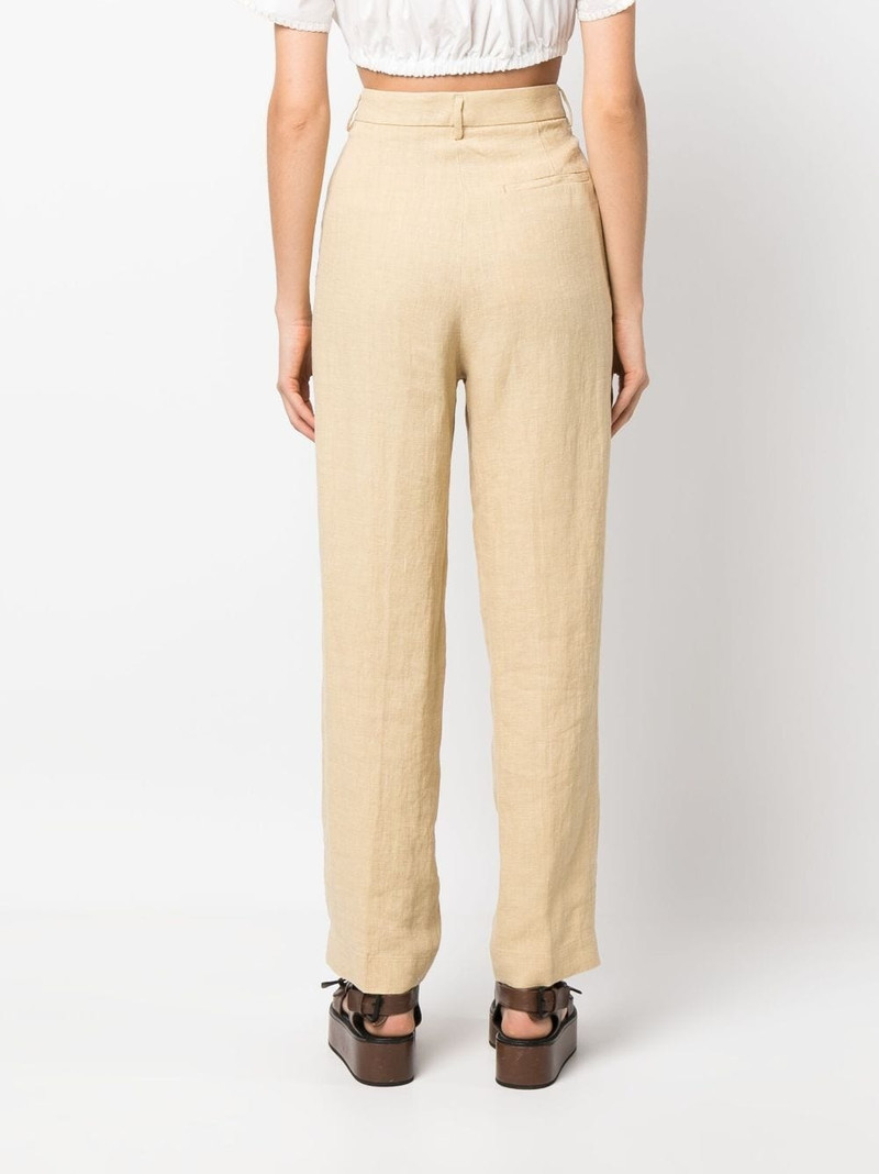 high-waisted linen trousers 4