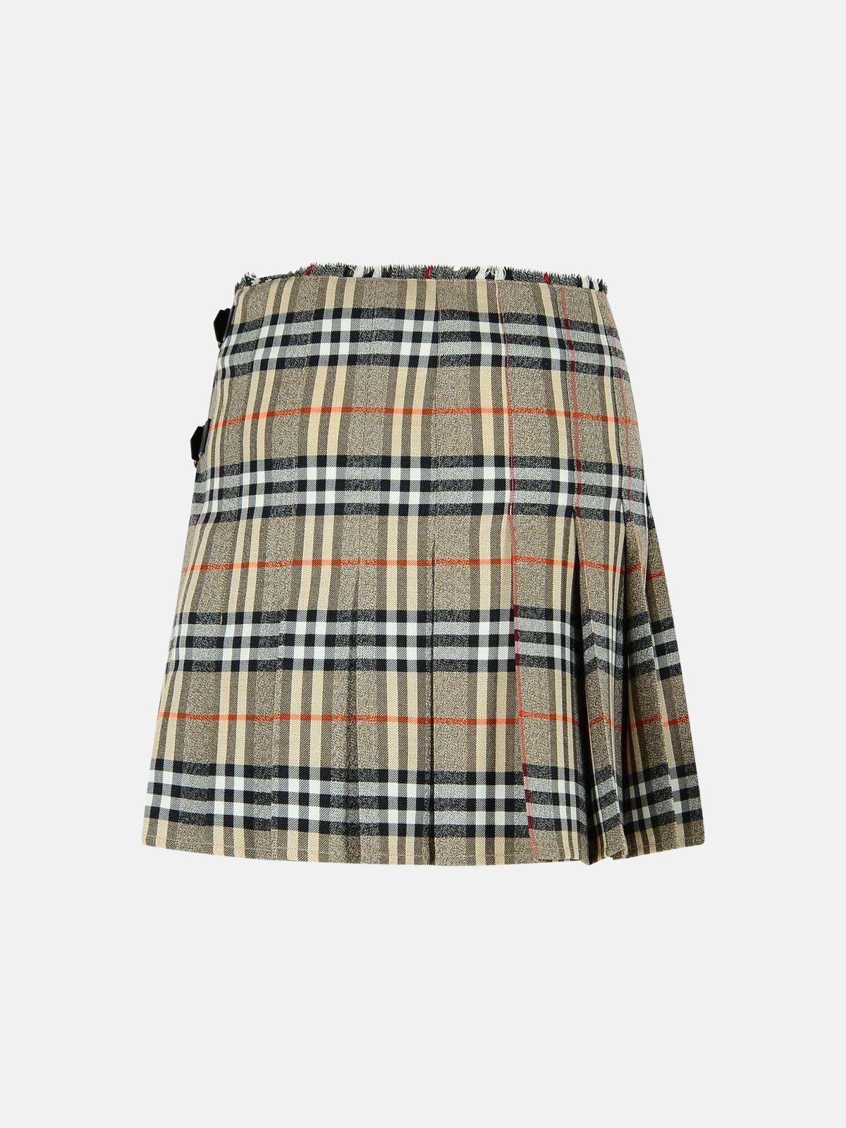 GREY WOOL MINI KILT - 3