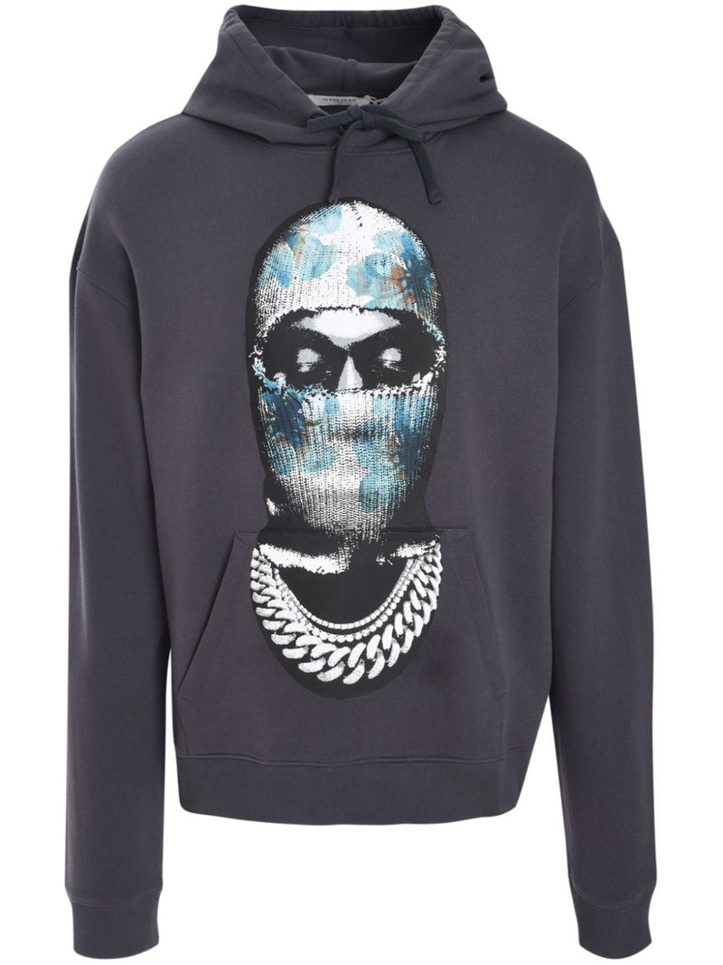 graphic-print cotton hoodie 1