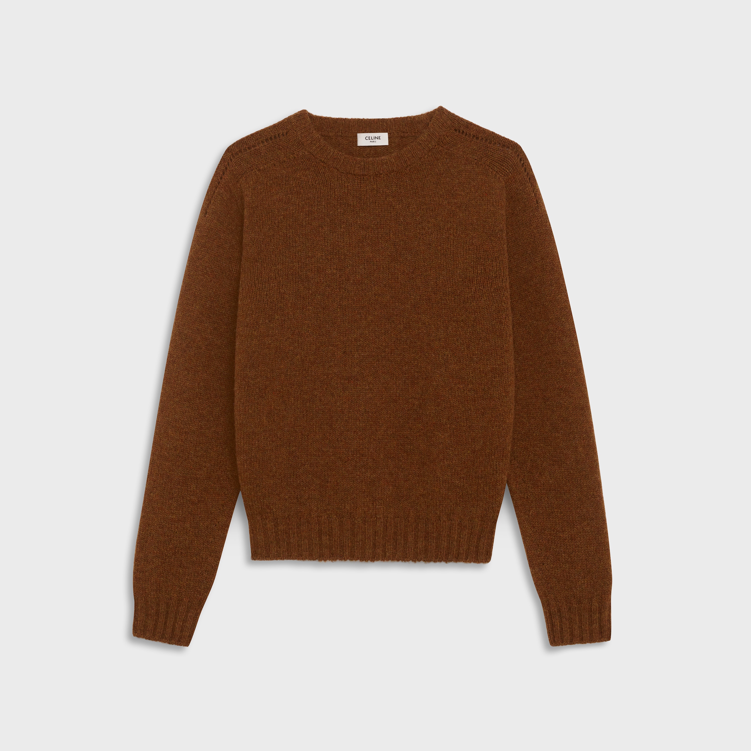 CREW NECK SWEATER IN ICONIC SHETLAND - 1