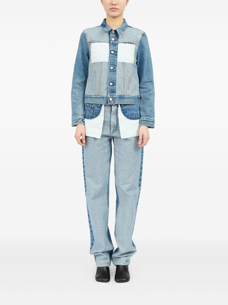 MM6 Maison Margiela two-tone denim jacket outlook