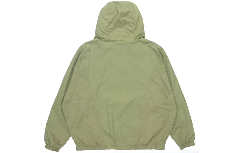 Jordan Men's Air Jordan Sport DNA Half Zipper Woven Dark Green Jacket CD5729-370 outlook
