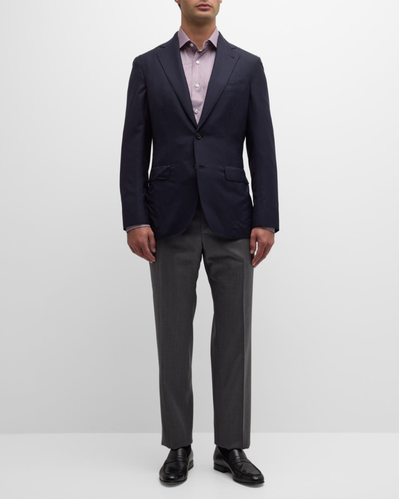Brioni Men's Solid Wool-Silk Blazer outlook