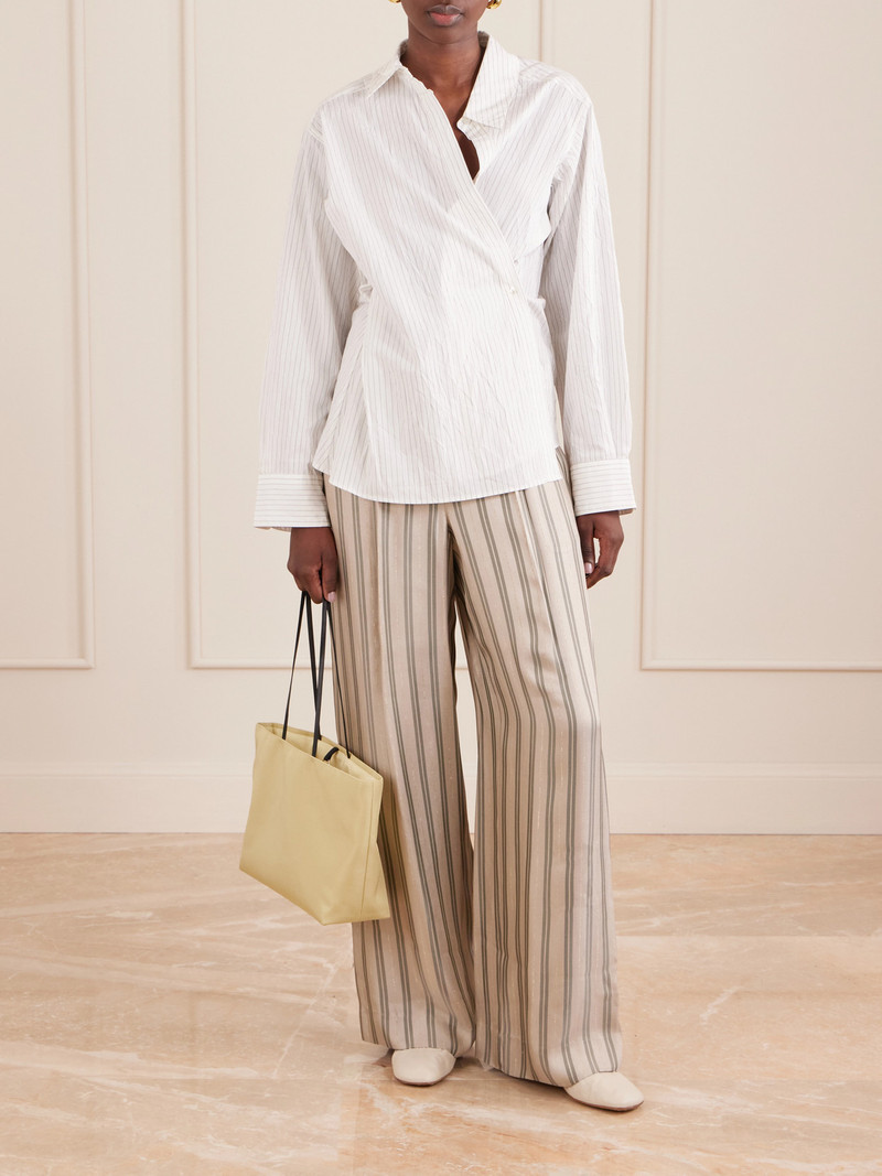 TWP Hudson St Striped Wide-leg Pants outlook