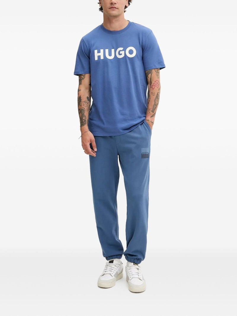 HUGO logo-patch elasticated-cuff track pants outlook