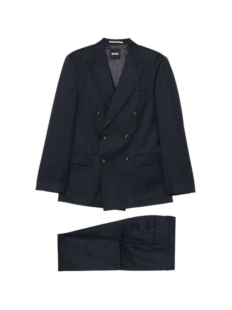 double-breasted virgin wool suit 1