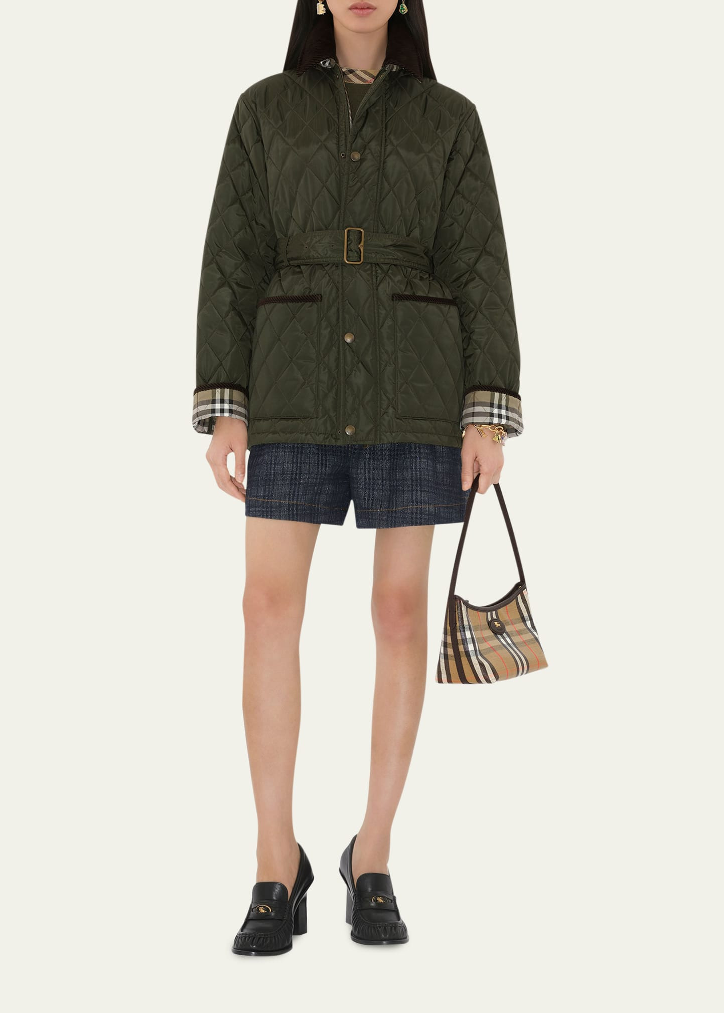 Chiltern Quilted Barn Jacket With Belt - 2