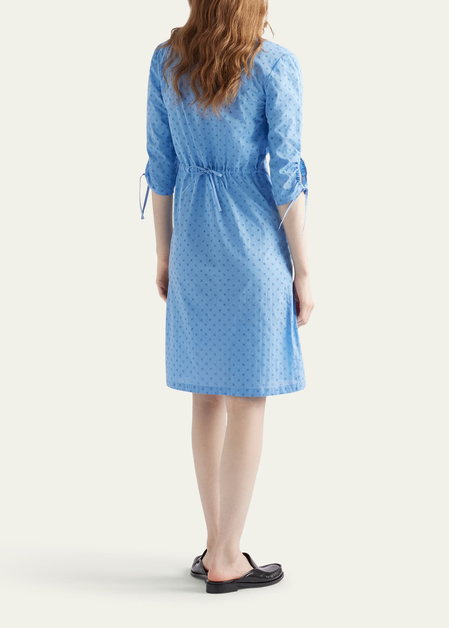 Sangallo Floral 3/4-Sleeve Day Shirtdress - 3