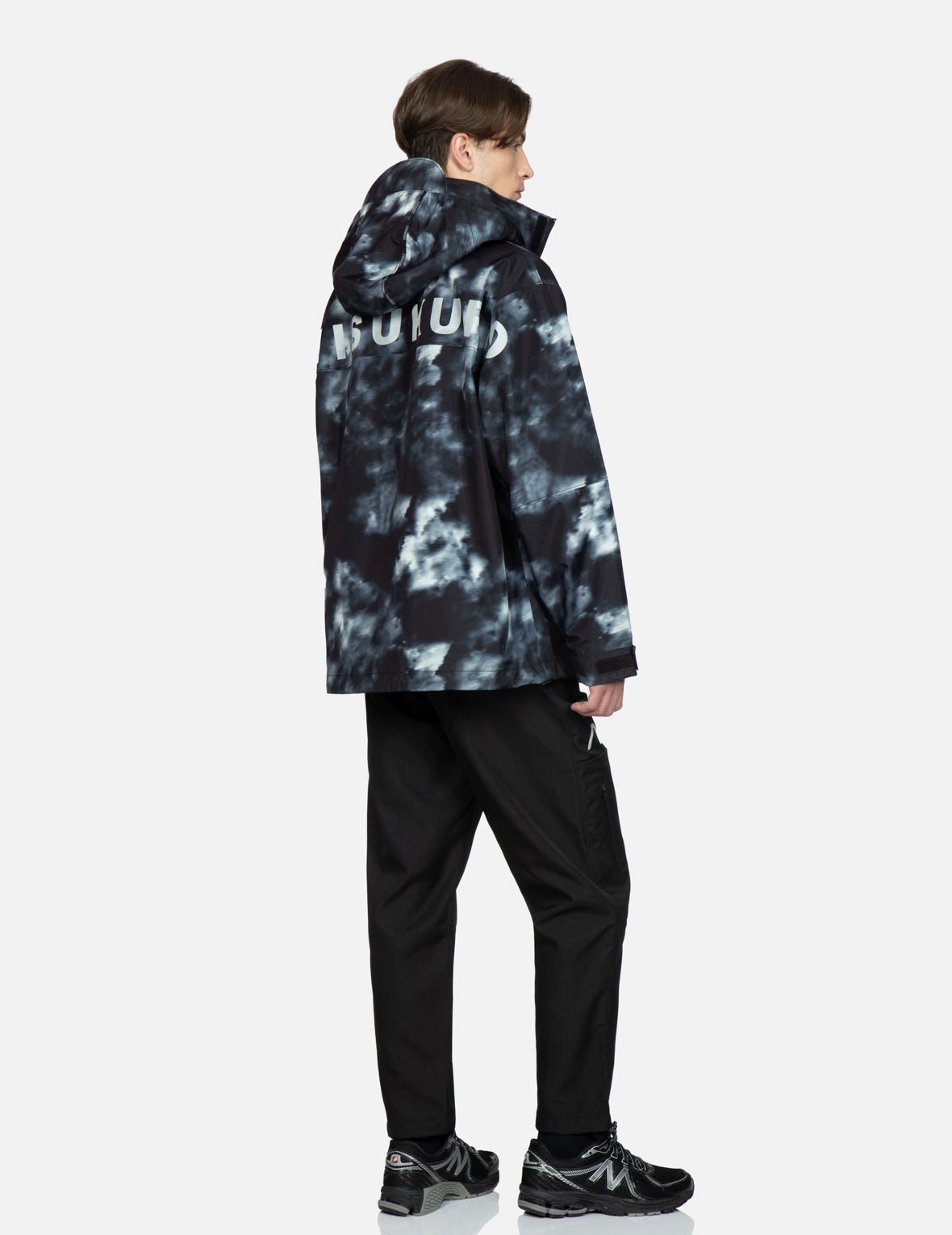 Allover Digital Print Hooded Windbreaker - 4