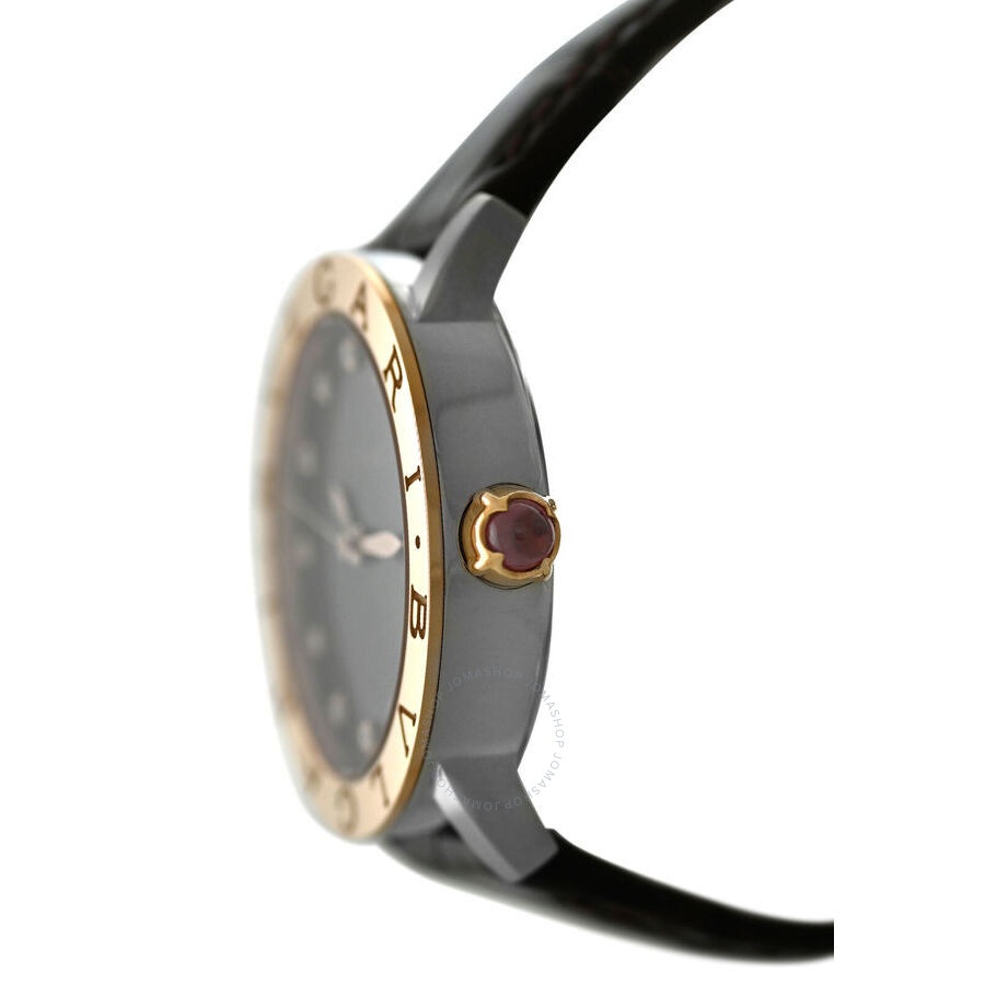 Pre-owned Bvlgari Bvlgari Automatic Diamond Brown Dial Ladies Watch 102742 - 2