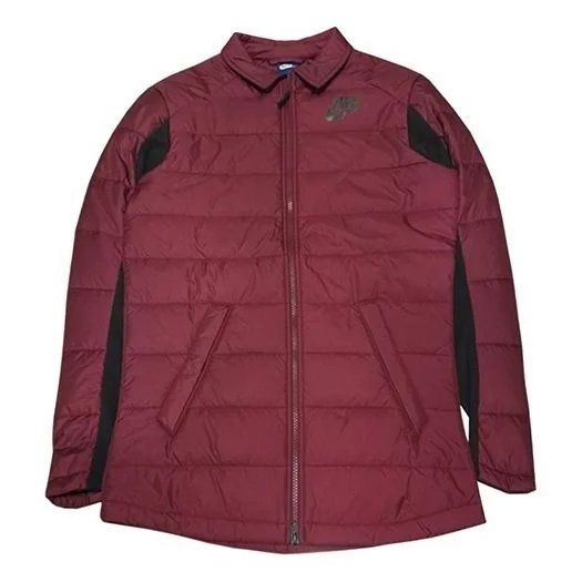 Nike Men's Sports Warm Woven Cotton Jacket Red 943355-677 - 1