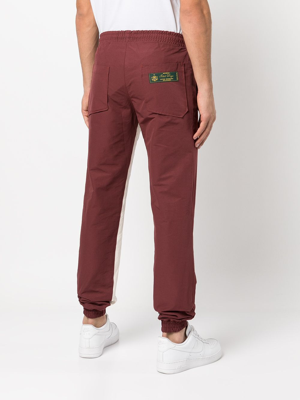 logo-patch stripe-detail trackpants - 4