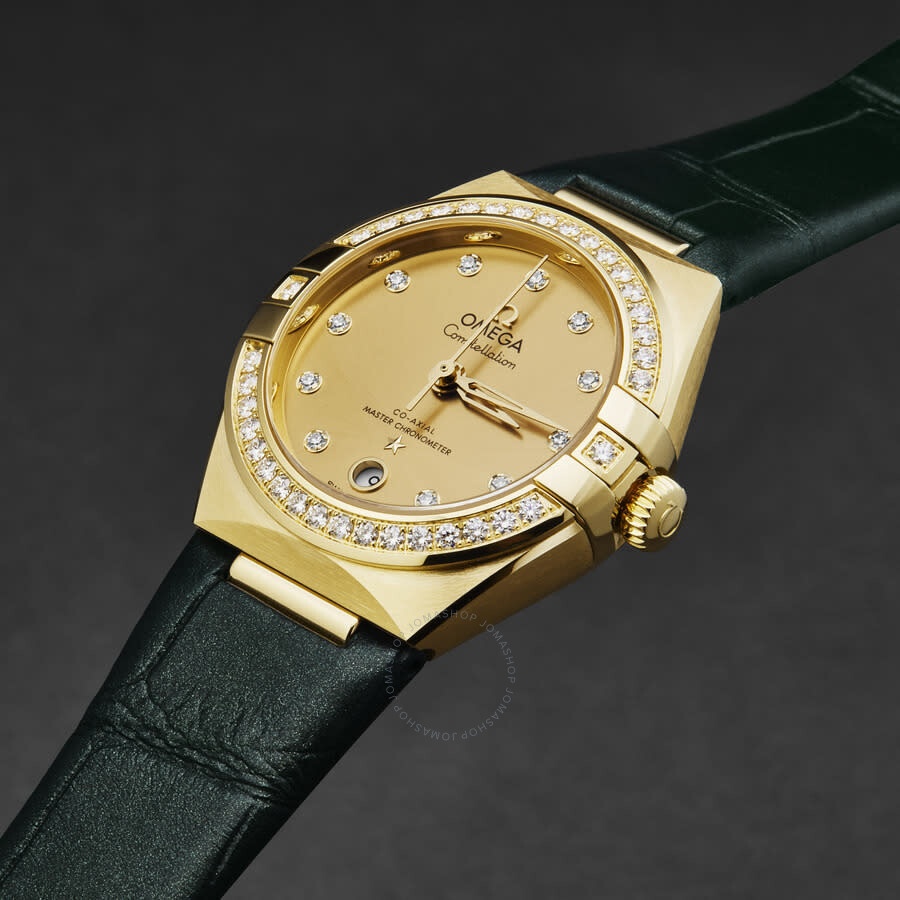 Omega Constellation Automatic Chronometer Diamond Champagne Dial Ladies Watch 131.58.29.20.58.001 - 2